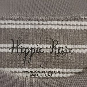 Hippie Rose Gray Striped Sweater